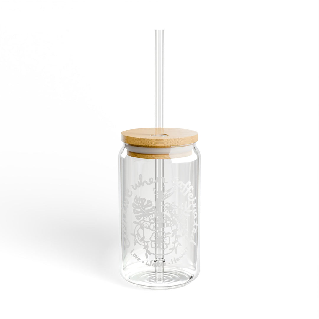Creative When Caffeinated Glass Sipper