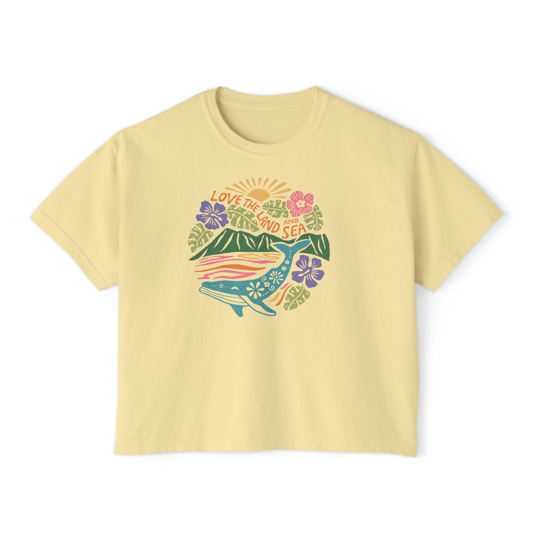 Love the Land & Sea Boxy Crop