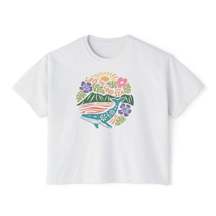 Love the Land & Sea Boxy Crop
