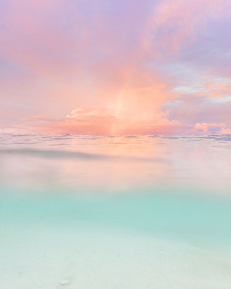 Pastel maui ocean art photograph by love and water