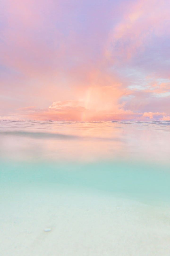 Pastel maui ocean art photograph by love and water