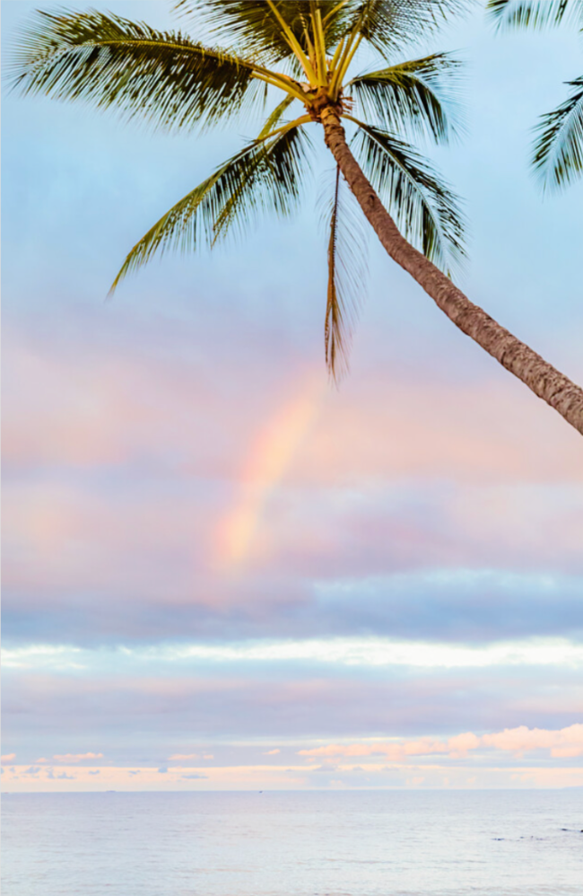 Rainbow on the Sea